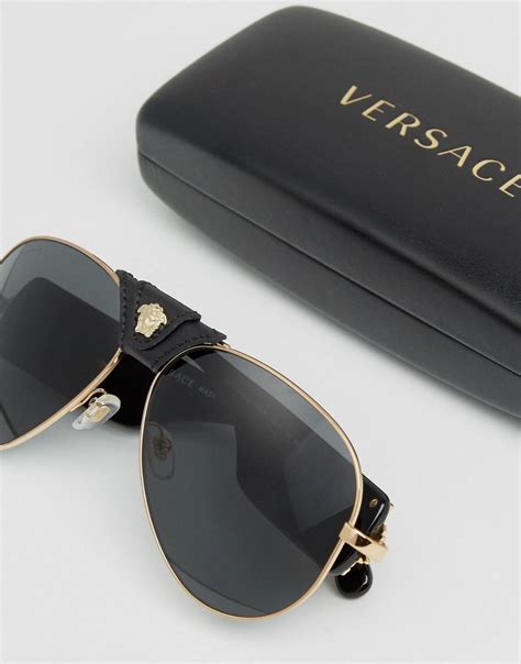 versace medusa aviator sunglasses|versace medusa sunglasses men's.